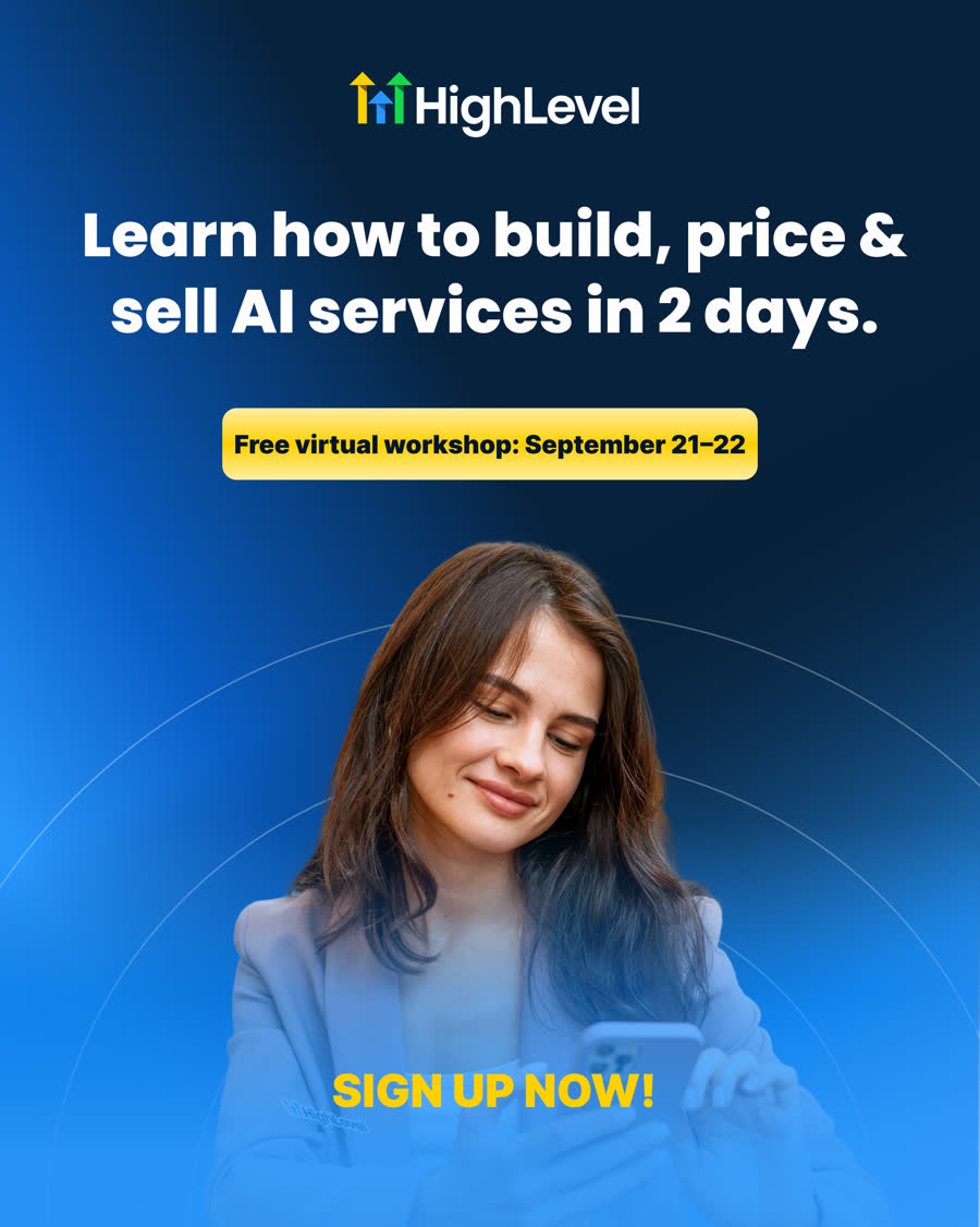 Start Your AI Business workshop with Mike Cooch. Free virtual workshop 21-22 September. Click to register.